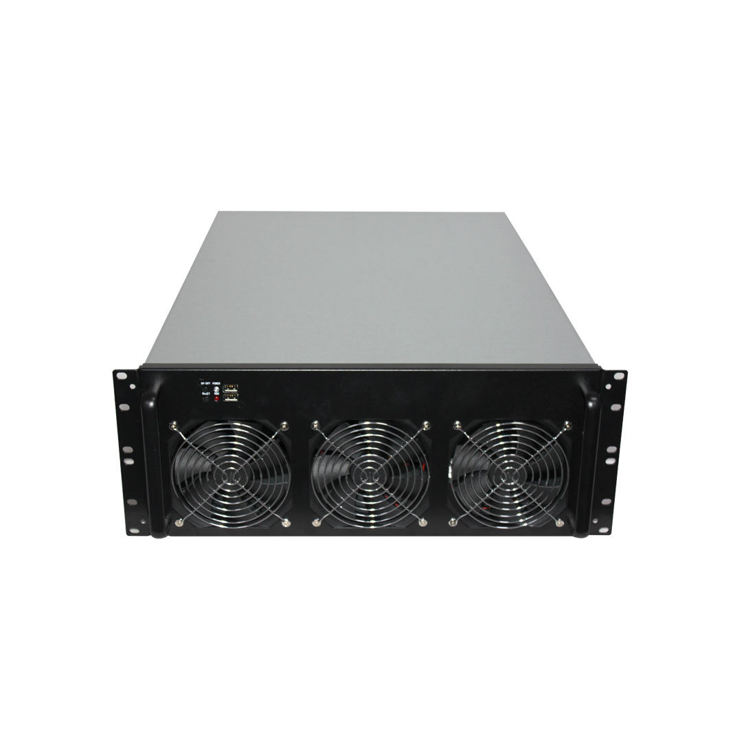 Q-465 4U Miner Mining Frame Rig 6 Graphics Case For 6 GPU/8GPU ETH Ethereum