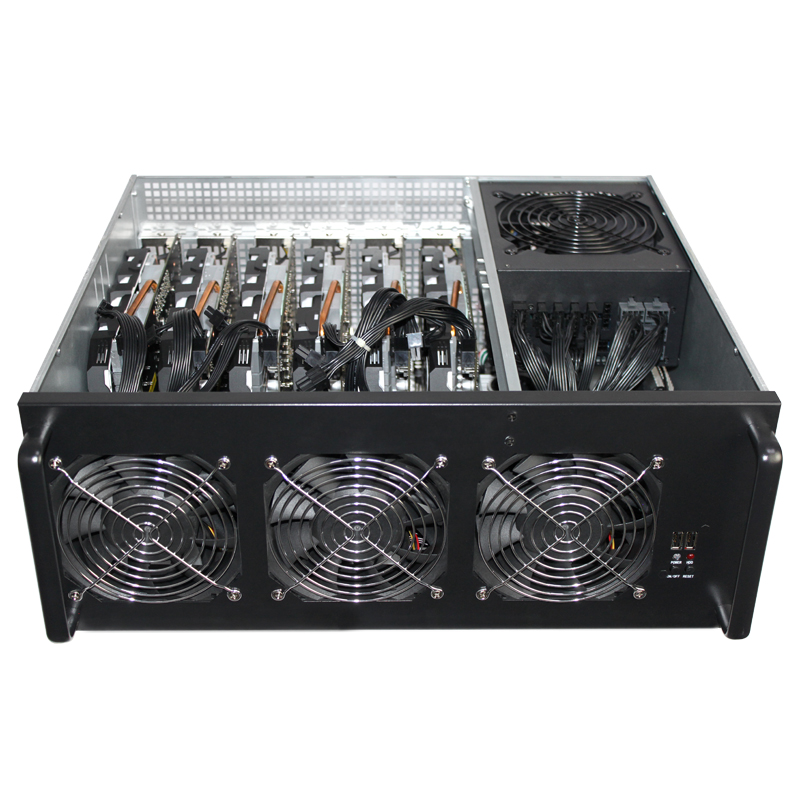 Q-406 6GPU Miner Mining machine system 6 GPU ETH Ethereum