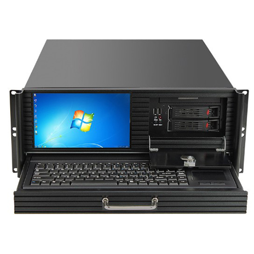 Q-452 Industrial Computer case with touchscreen and keyboard