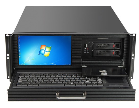Q-452 Industrial Computer case with touchscreen and keyboard