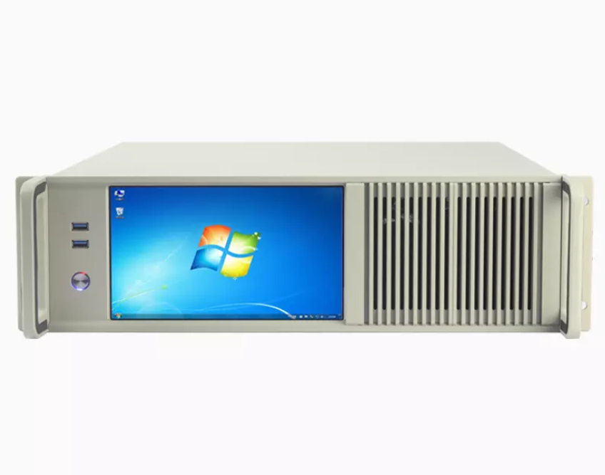3U rackmount server chassis with LCD display ATX server case aluminum panel
